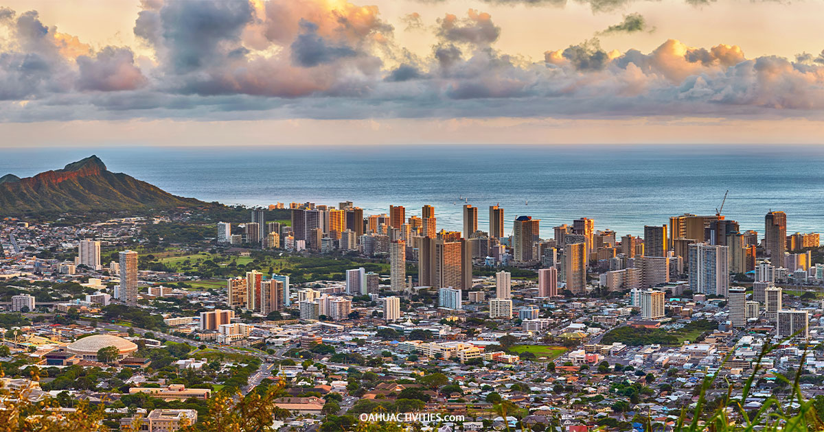 downtown honolulu evening